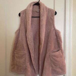 Chico's Zenergy Pink Fuzzy Vest